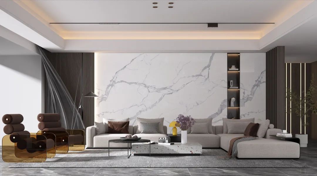 DESIGN| 百搭巖板，讓你的客廳既時尚又大氣